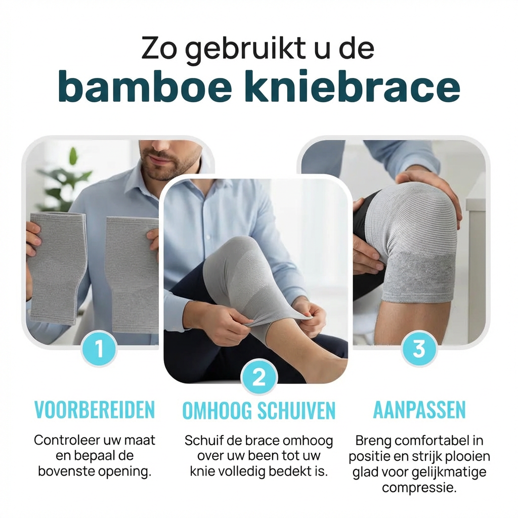 KneeComfort™ Bamboe Knie Brace