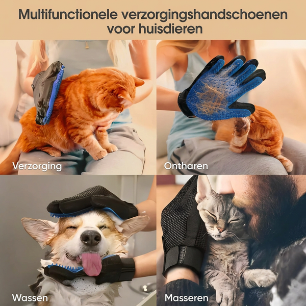 Ontharingshandschoen voor honden en katten
